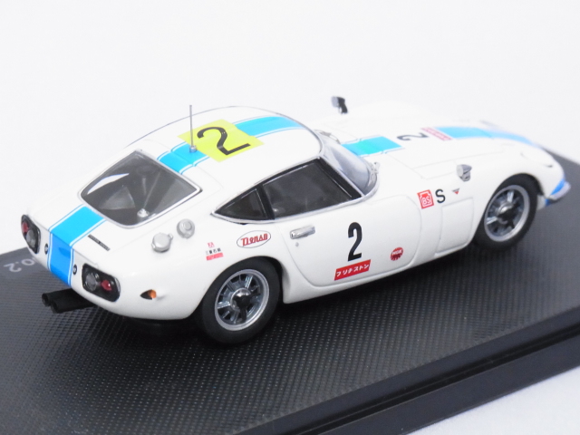 エブロ トヨタ 2000GT '67 富士24時間レース #2 WHITE/BLUE - Tada