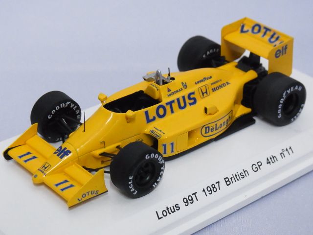 画像1: レーヴコレクション ロータス 99T 1987 イギリスGP 4位 #11 S.Nakajima YELLOW