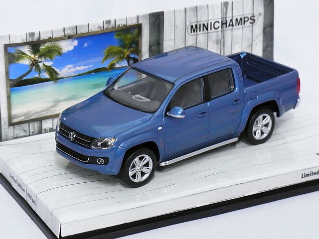画像1: ミニチャンプス VW AMAROK 2009 BLUE.MET