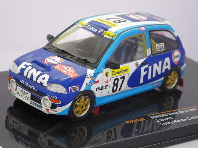 イクソ スバル ヴィヴィオ Rx R 1999 モンテカルロラリー Winner In Grp N1 No 87 J Barth Blue Tada Tool Garage