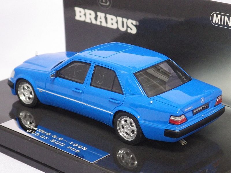 ミニチャンプス メルセデスベンツ ブラバス6.5 (500E W124) 1993 BLUE 