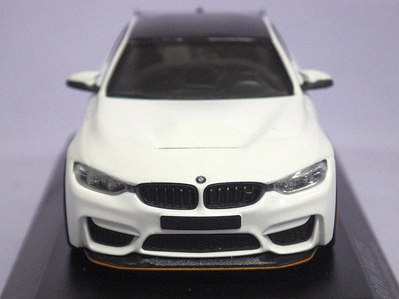 ミニチャンプス BMW M4 GTS 2016 WHITE with orange wheels - Tada