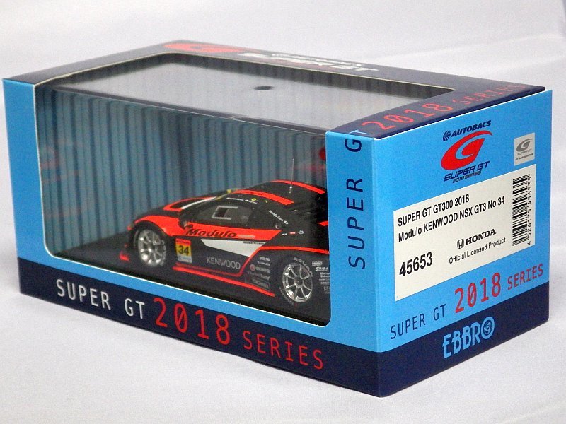 エブロ ホンダ モデューロ ケンウッド NSX GT3 No.34 SUPER GT300 2018