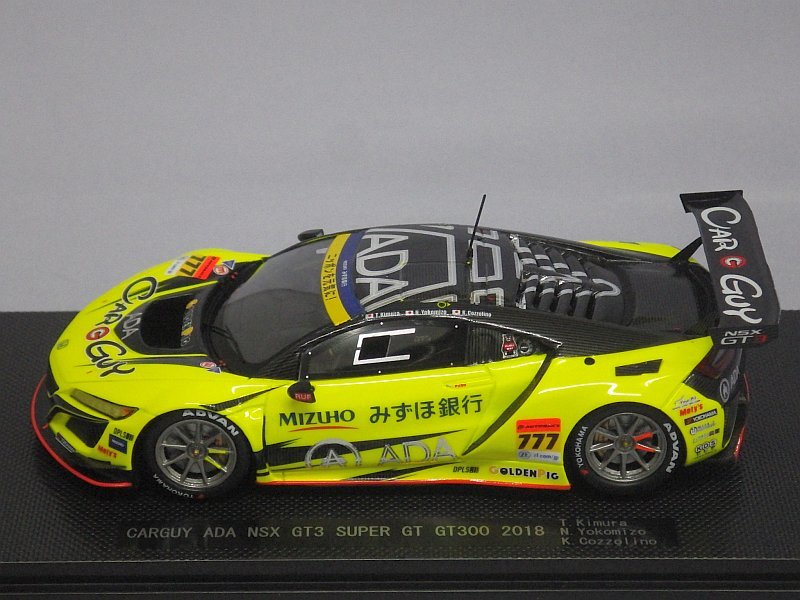 エブロ ホンダ カーガイ ADA NSX GT3 No.777 SUPER GT300 2018 T