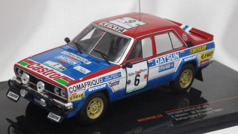 画像1: イクソ 日産 ダットサン バイオレット GT #6 S.Mehta/M.Doughty Rallye Cote d'lvoire 1981 BLUE/RED/WHITE