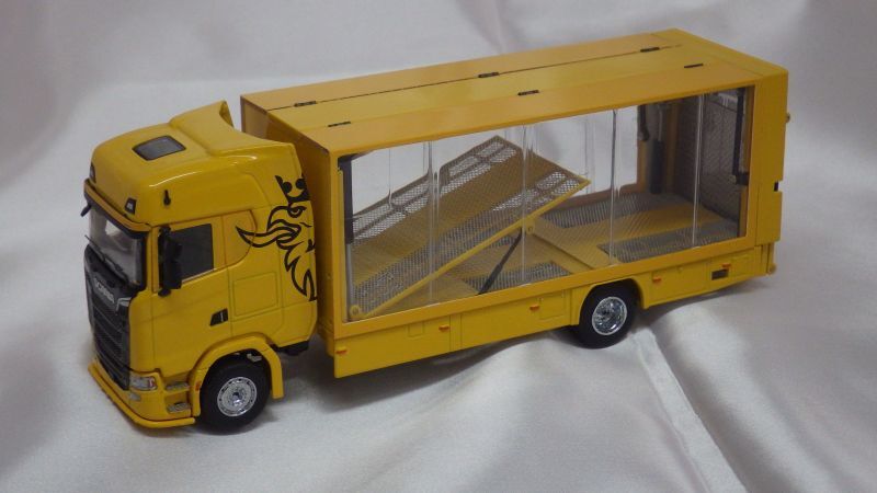 画像1: G.C.D Scania 730S Enclosed/Double deck tow trucks LHD YELLOW,RED,WHITE