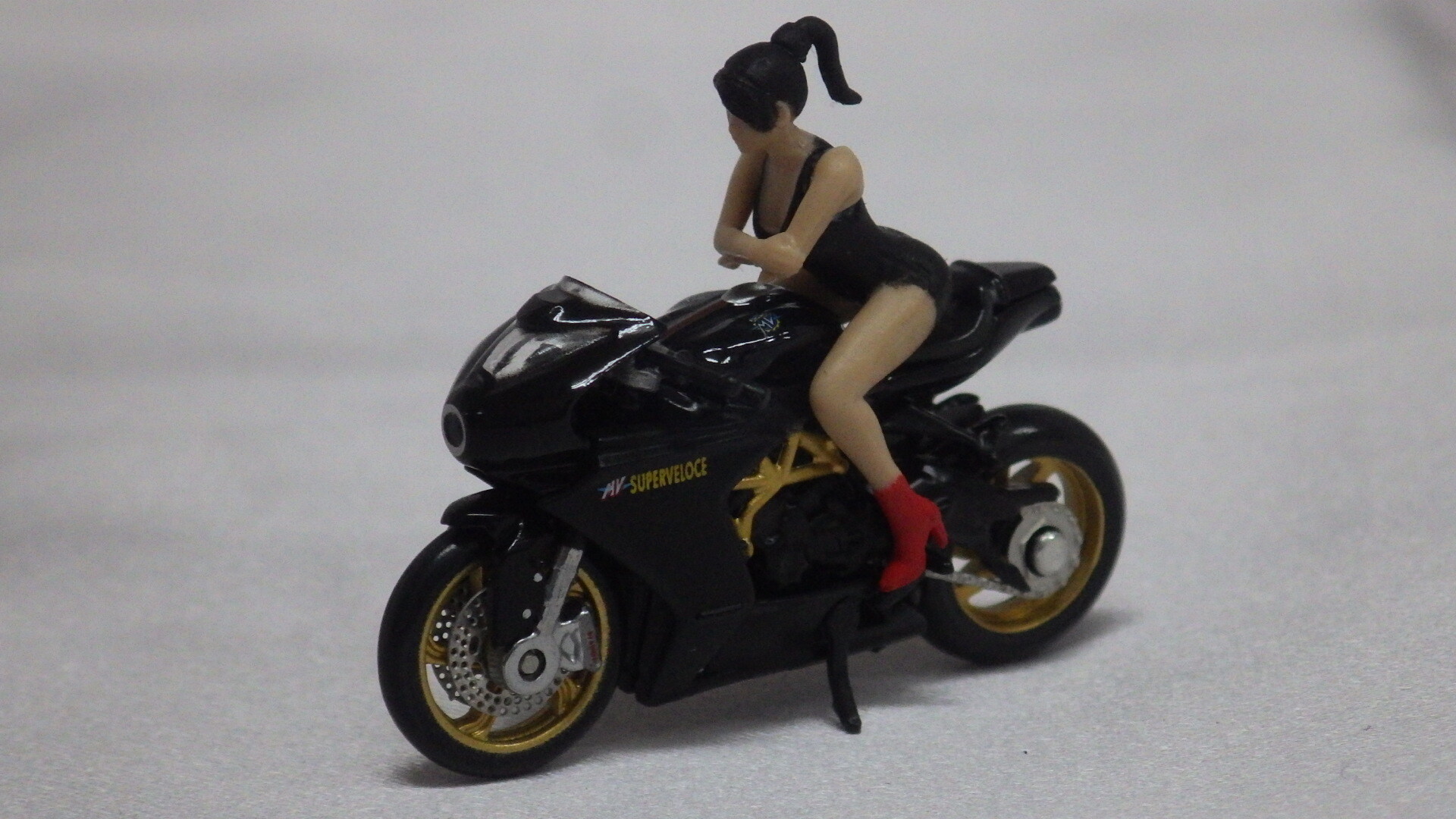 画像1: CM-MODEL MV AGUSTA Super Veloce800 with show girl BLACK
