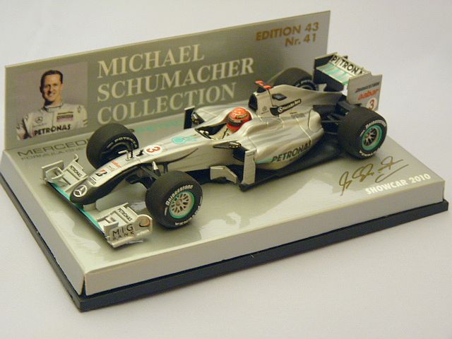 画像1: MINICHAMPS Mercedes GP Petronas M.SCHUMACHER SHOWCAR 2010 SILVER